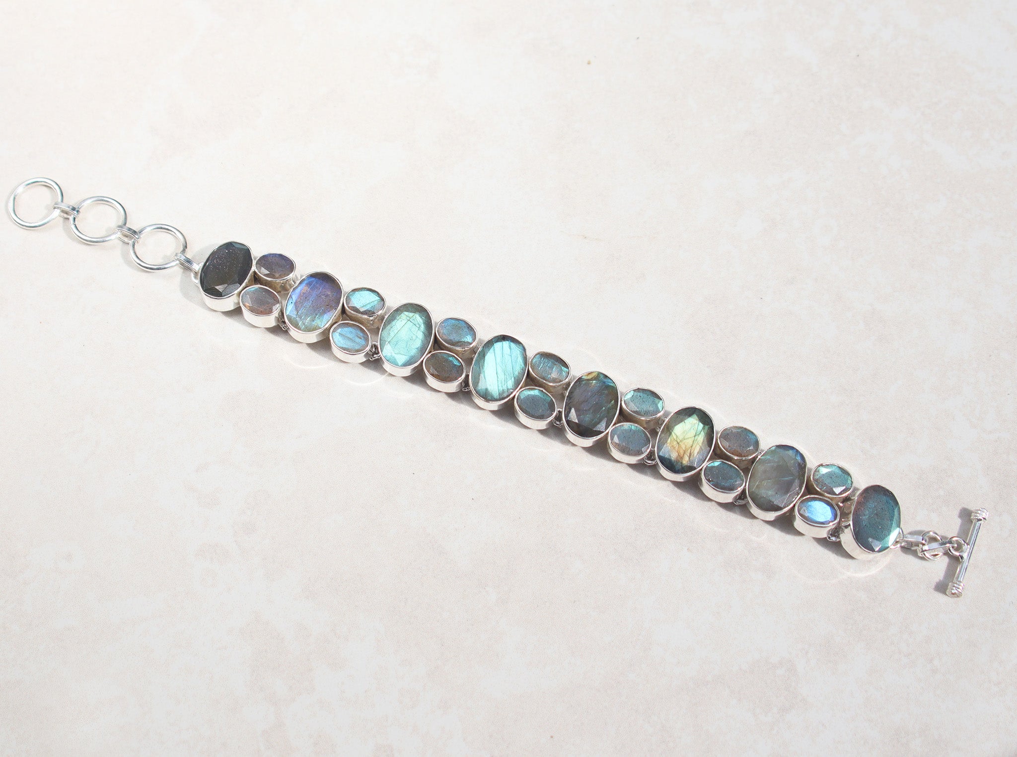 Silver Labradorite Bracelet