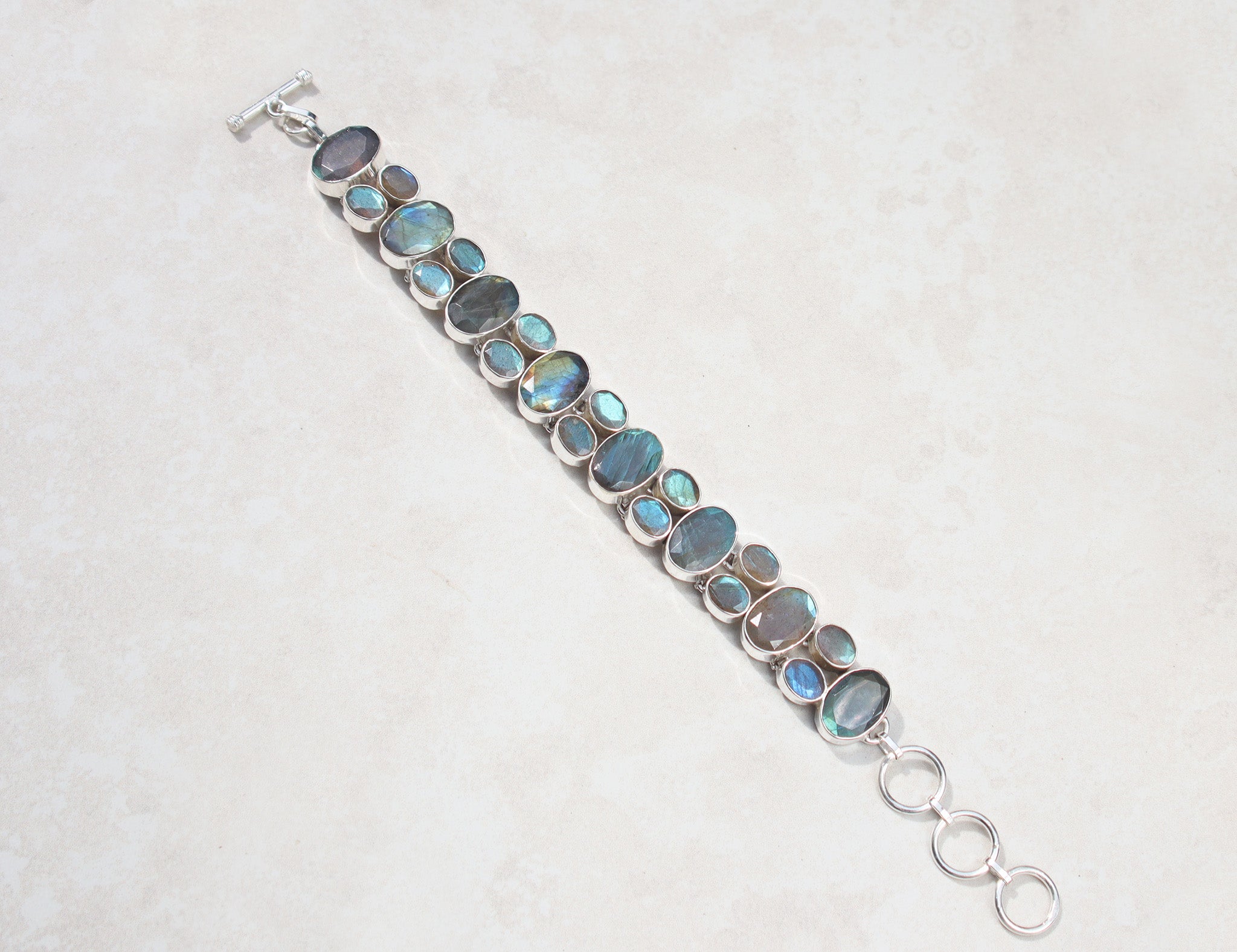 Silver Labradorite Bracelet