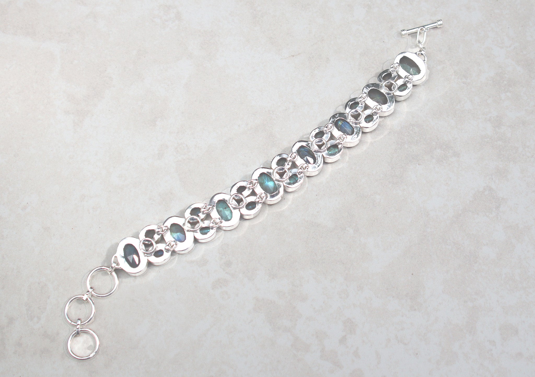 Silver Labradorite Bracelet