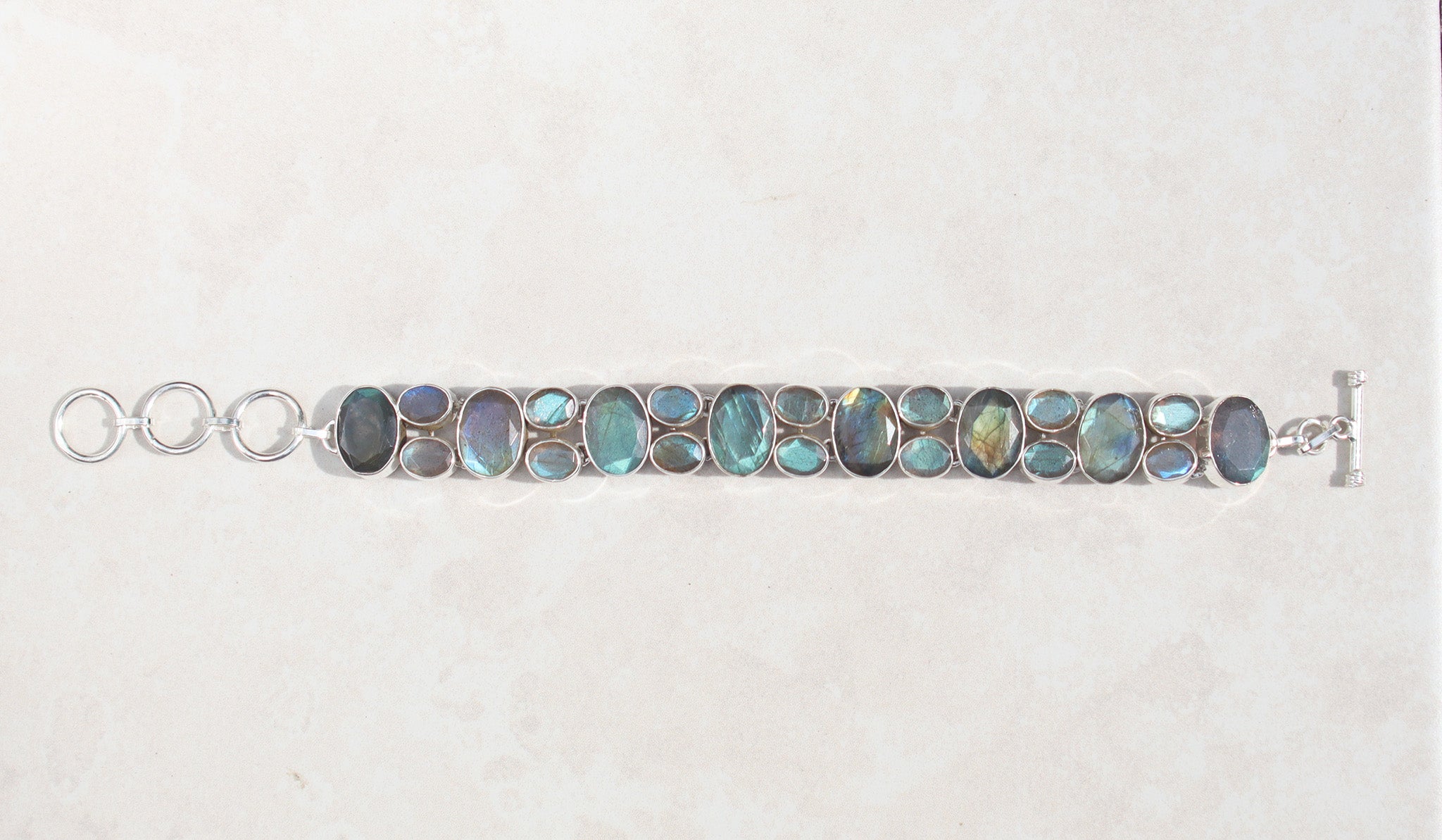 Silver Labradorite Bracelet