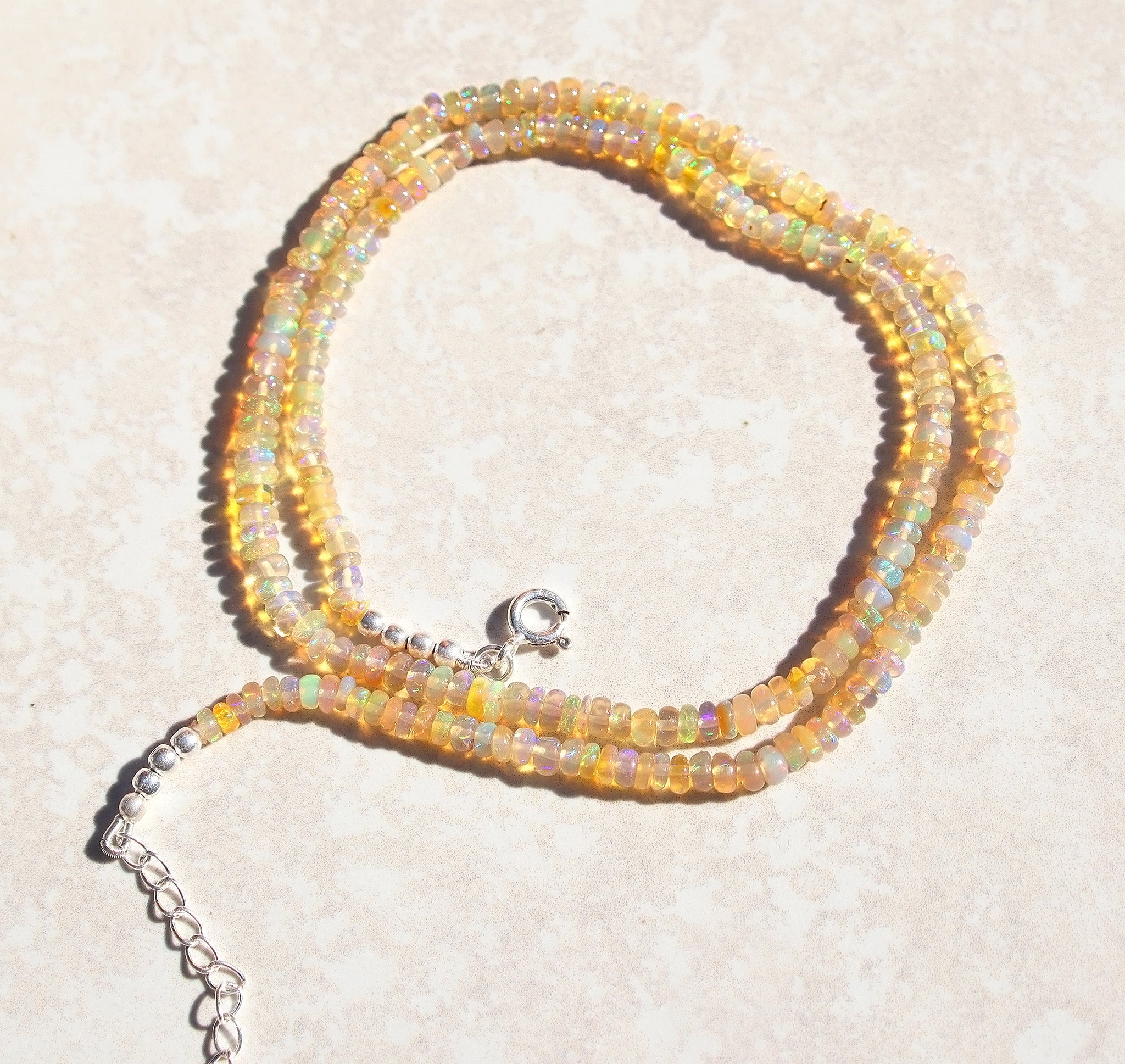 Ethiopian Opal beaded necklace