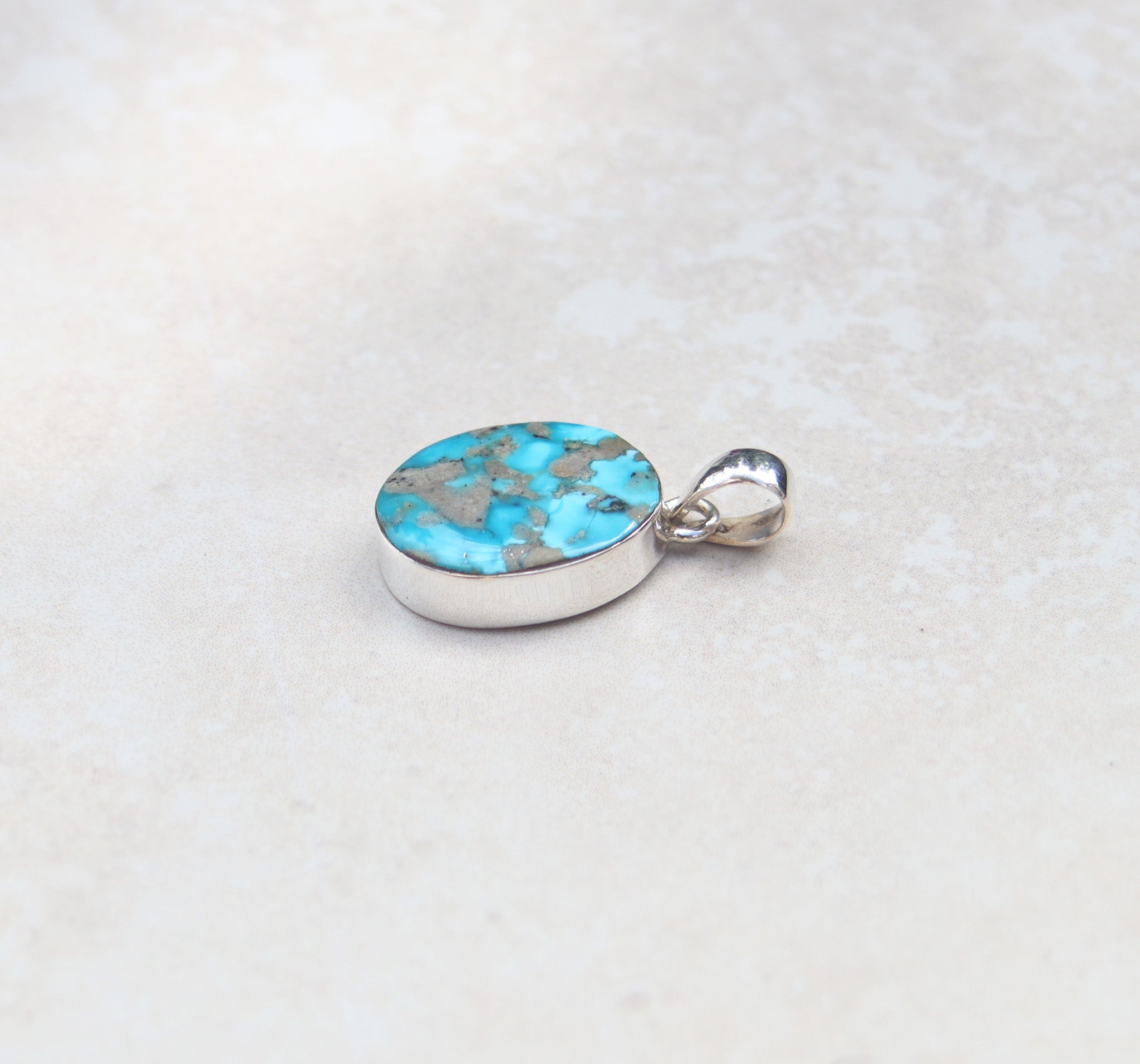 Silver Arizona Turquiose pendant