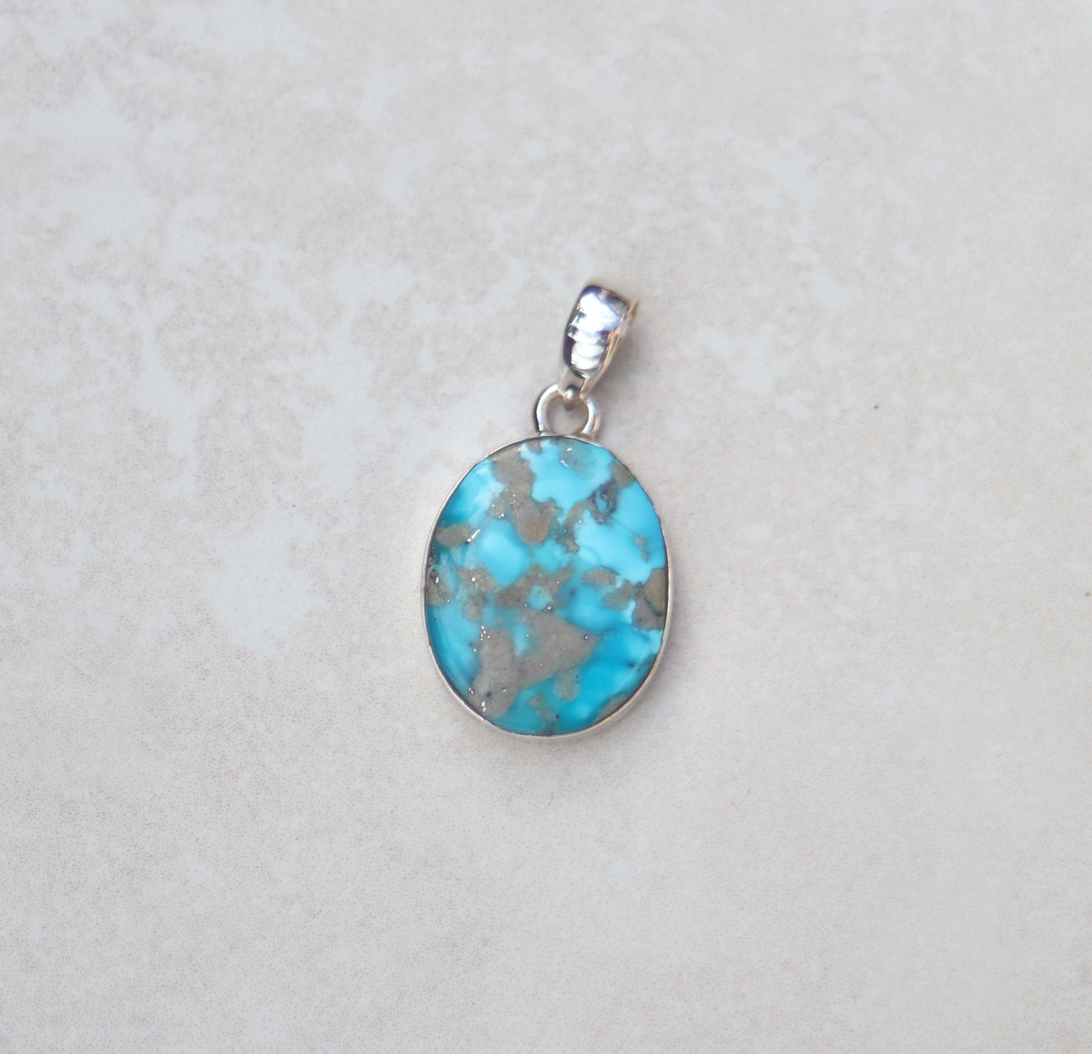 Silver Arizona Turquiose pendant