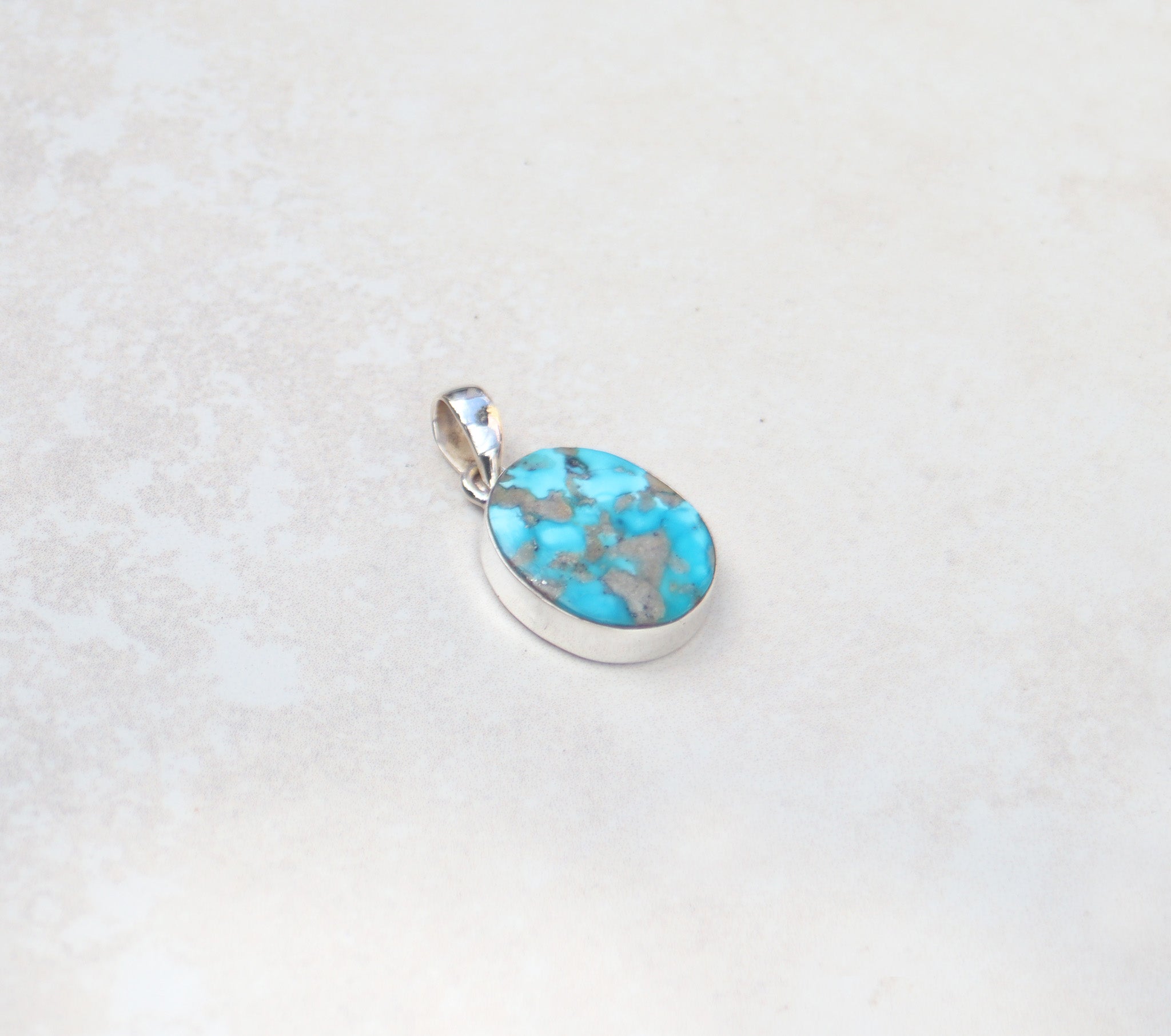 Silver Arizona Turquiose pendant