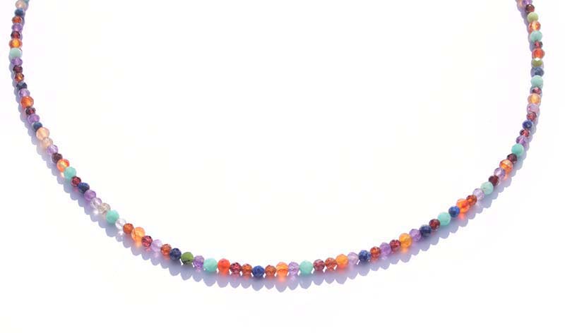 Silver rainbow necklace