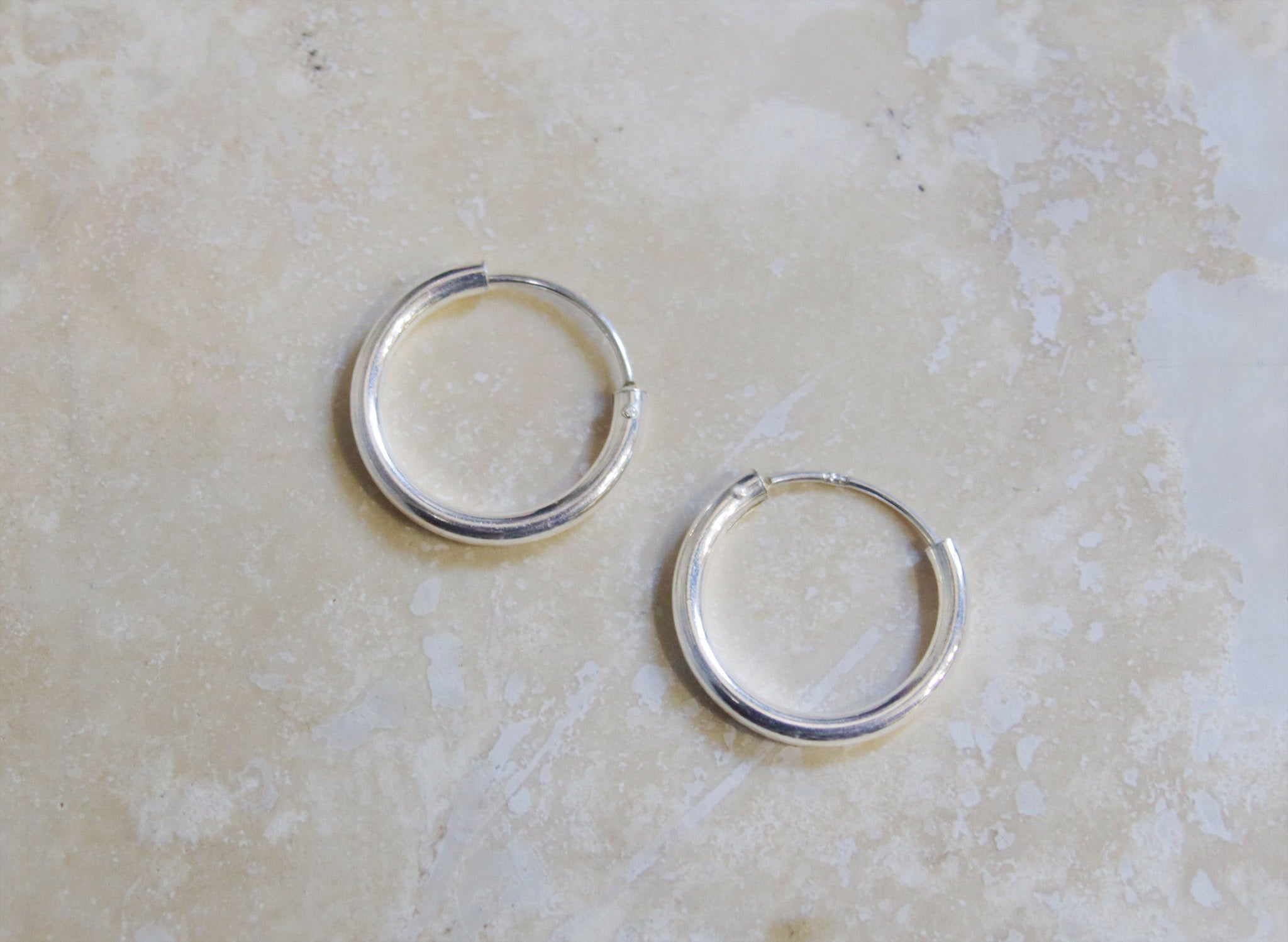Silver Hoop Earrings