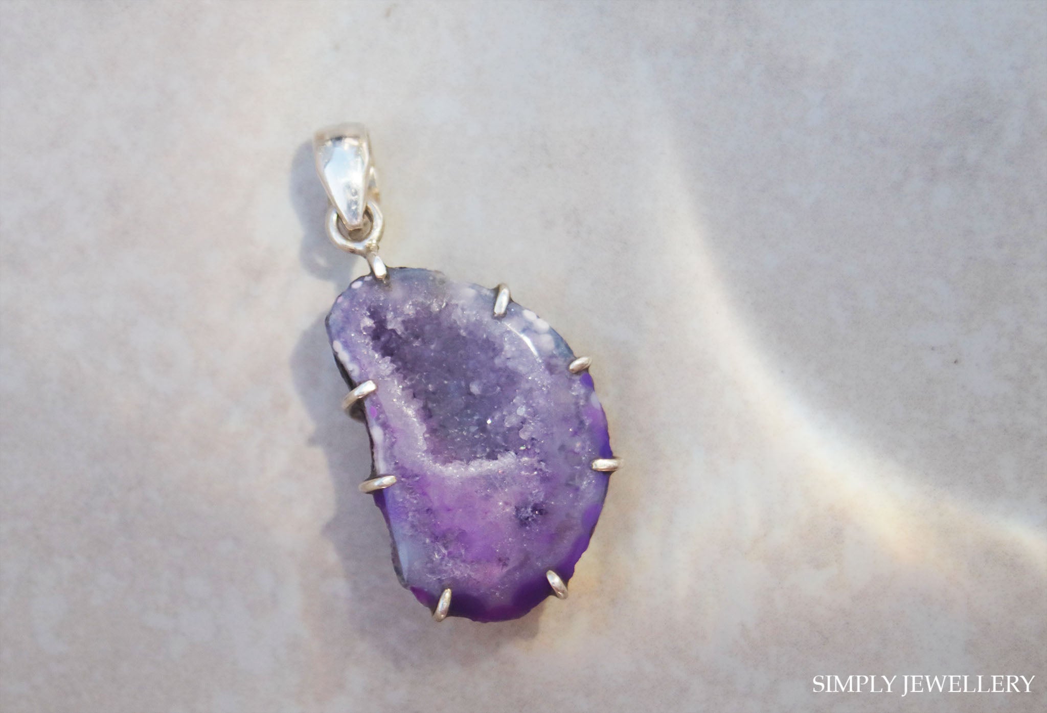 Purple Agate Pendant