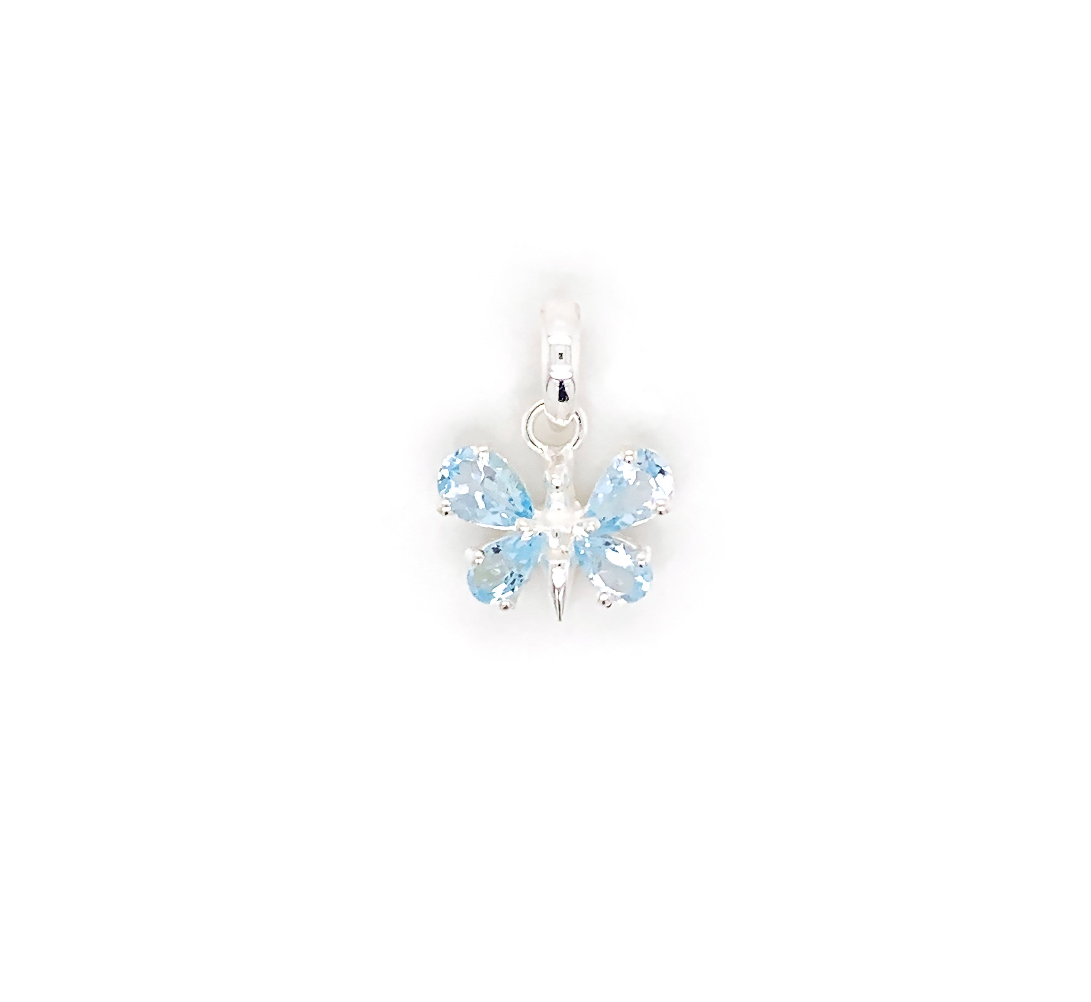 Iolite Butterfly Pendant