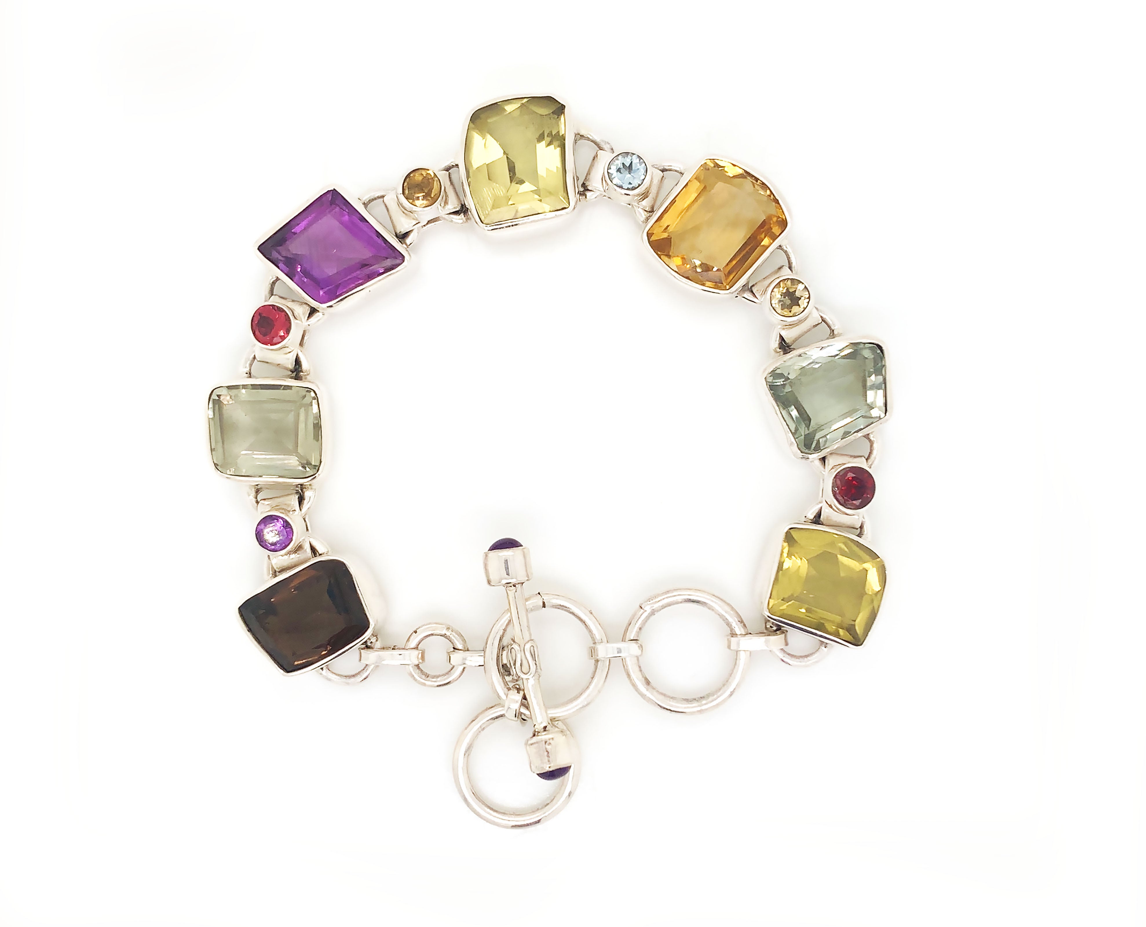 Silver Candy T Bar Bracelet