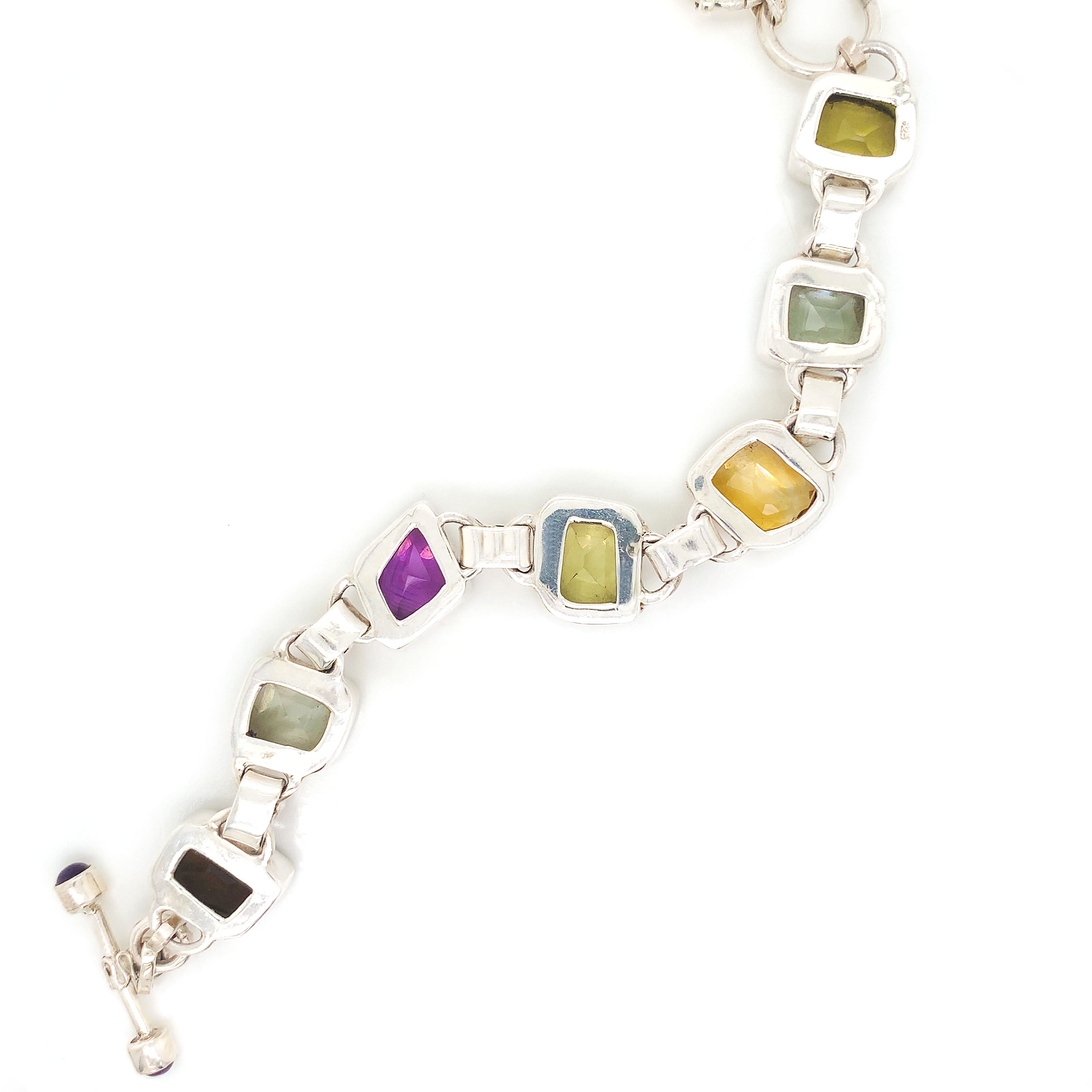 Silver Candy T Bar Bracelet