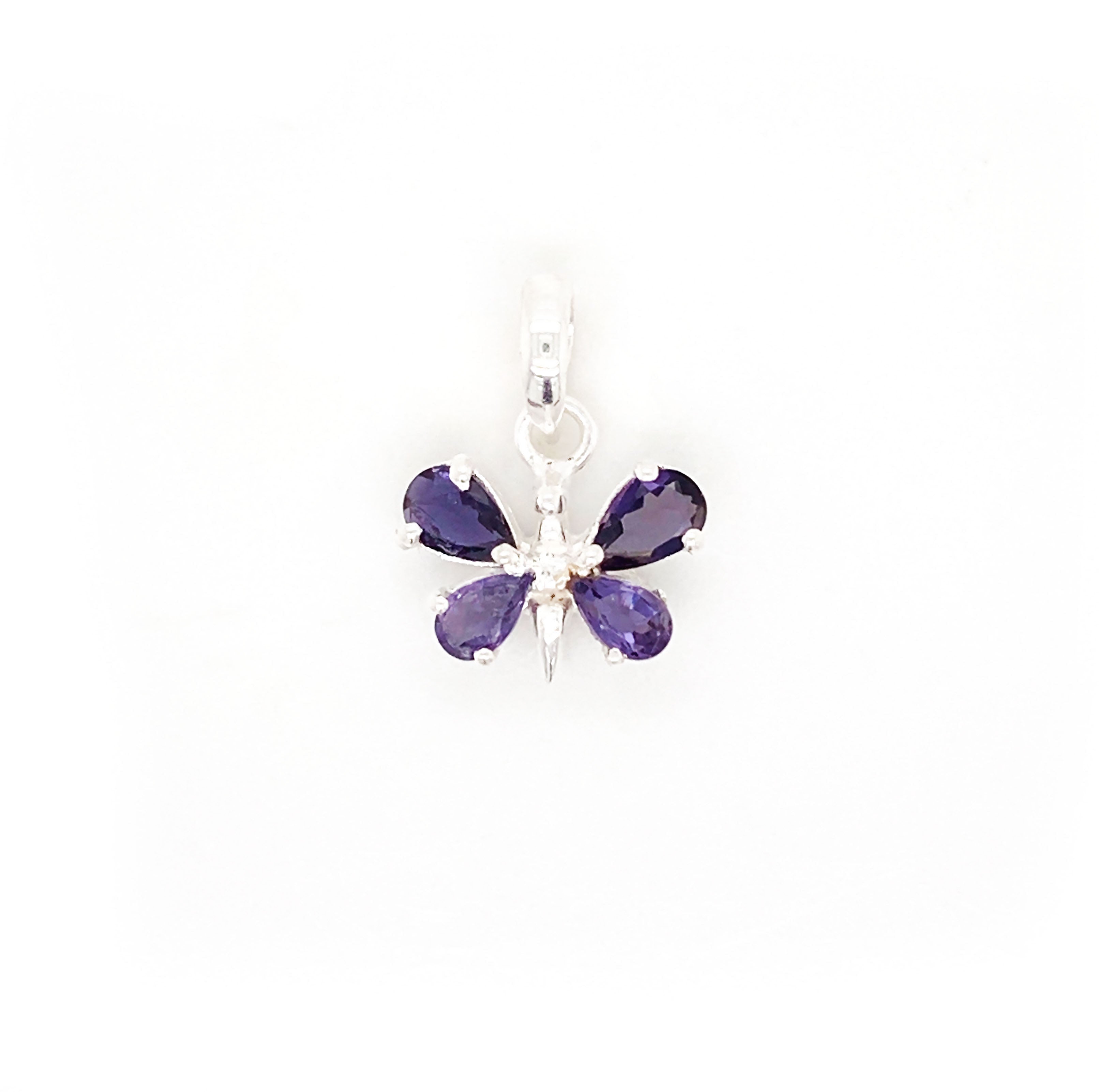 Iolite Butterfly Pendant
