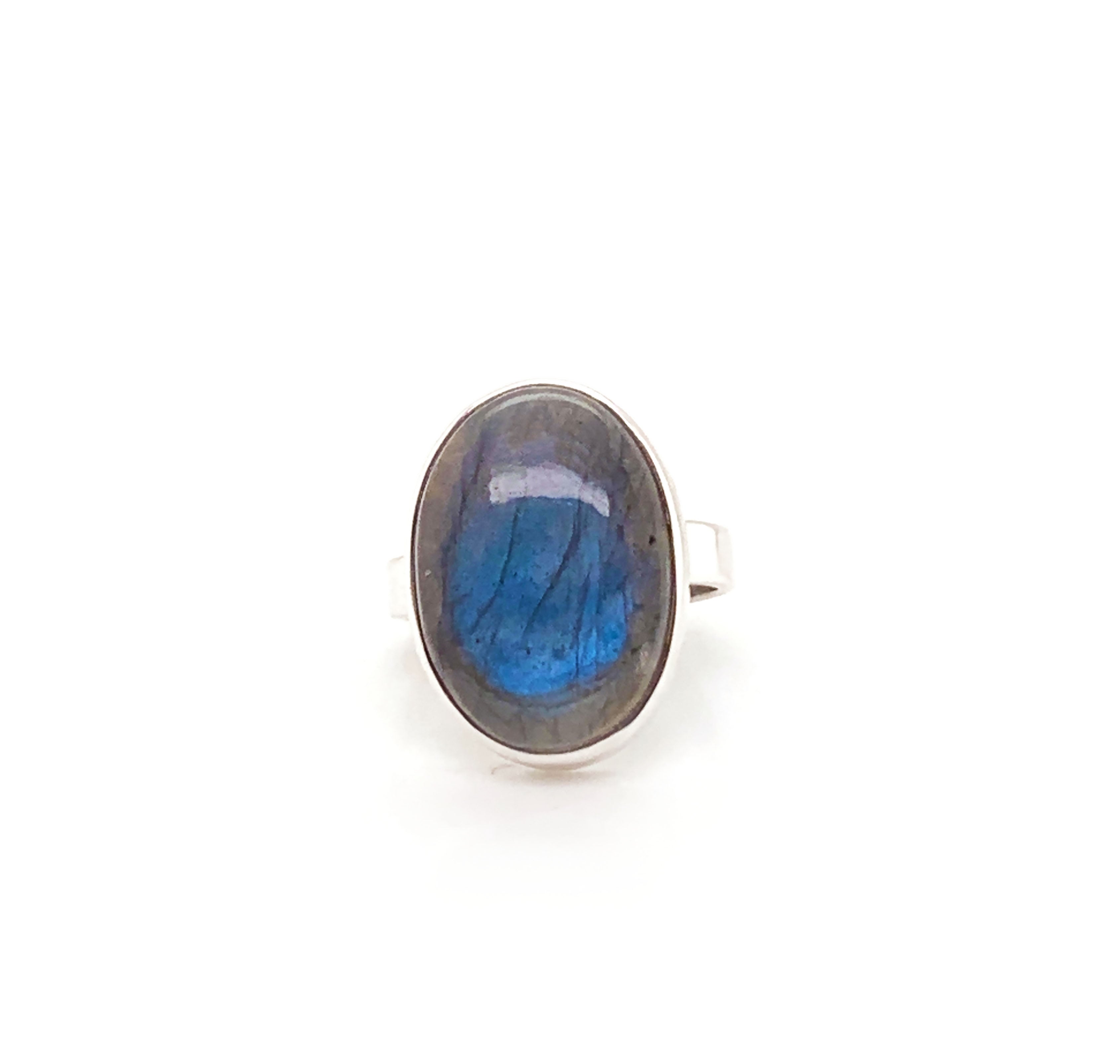Silver Labradorite Ring
