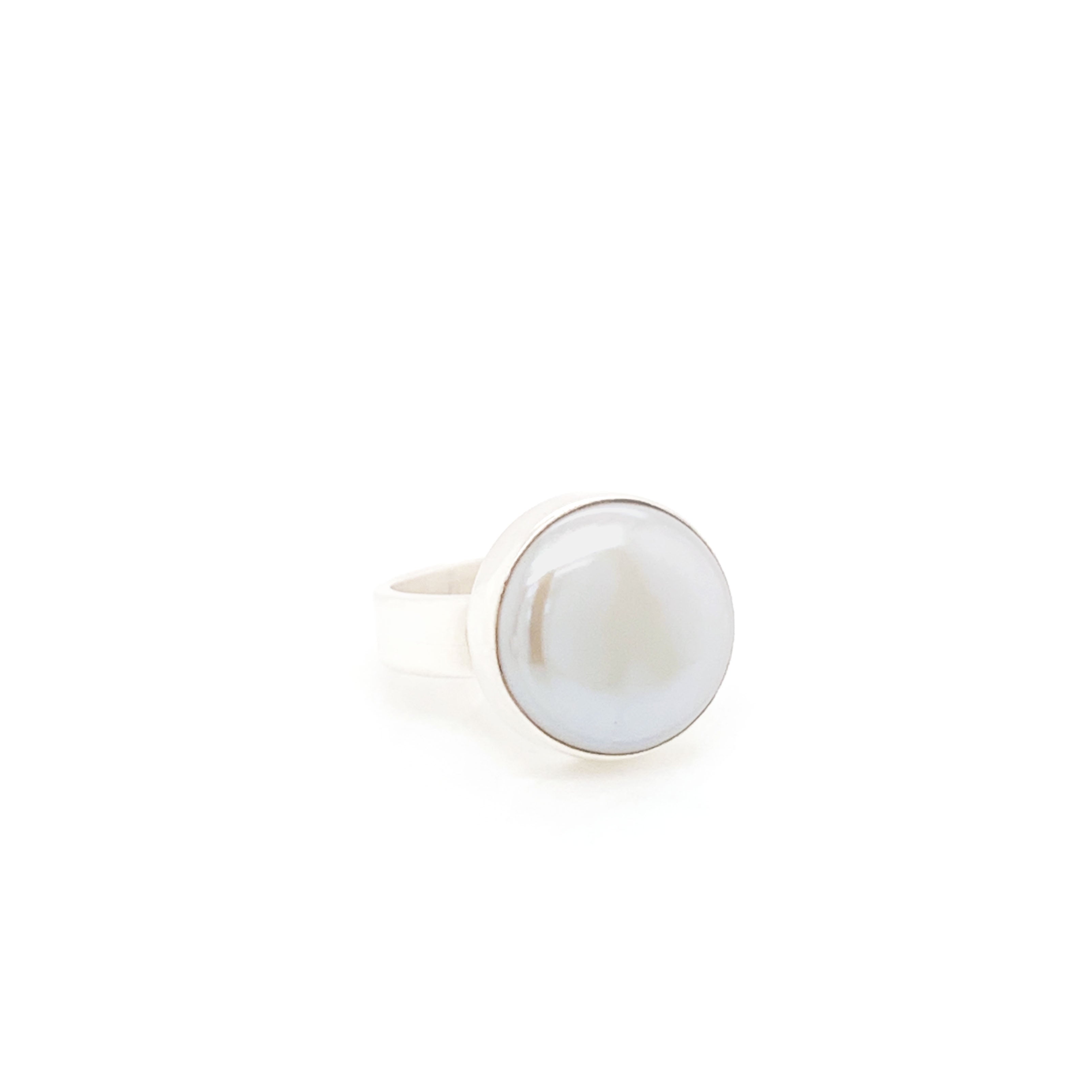 Silver Pearl Ring