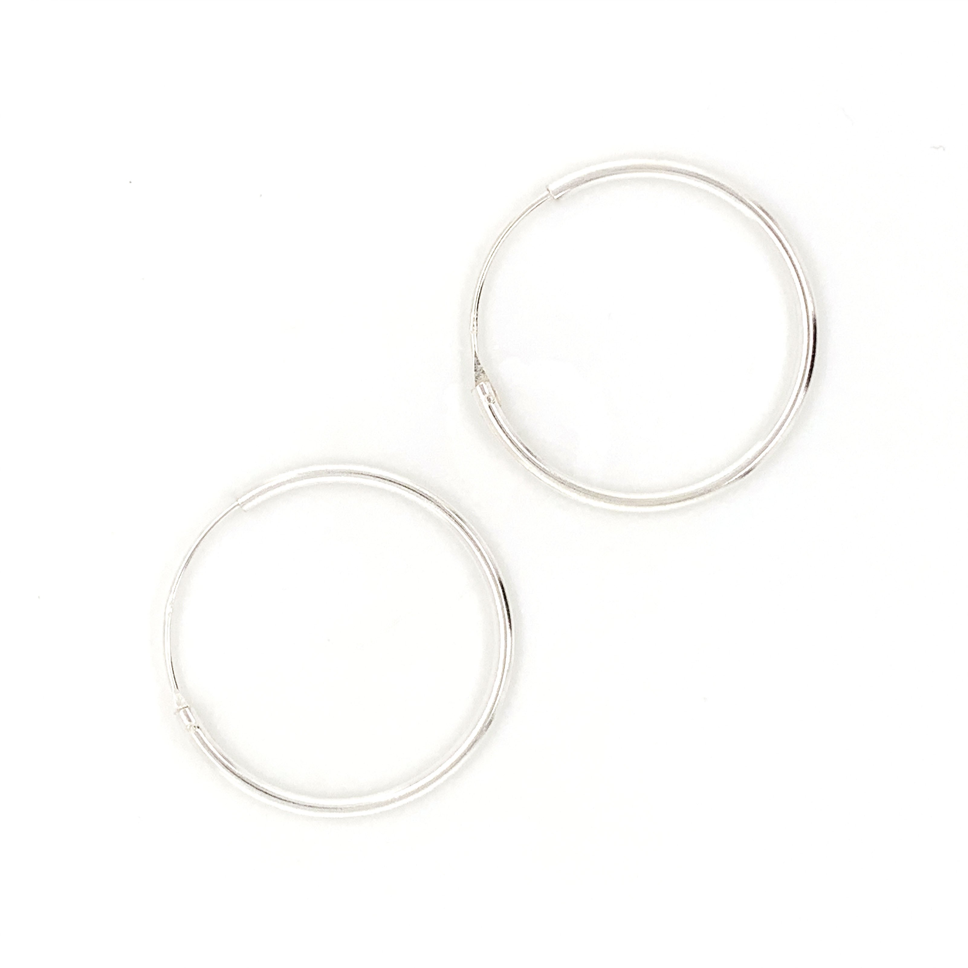 Sterling Silver Endless Hoops