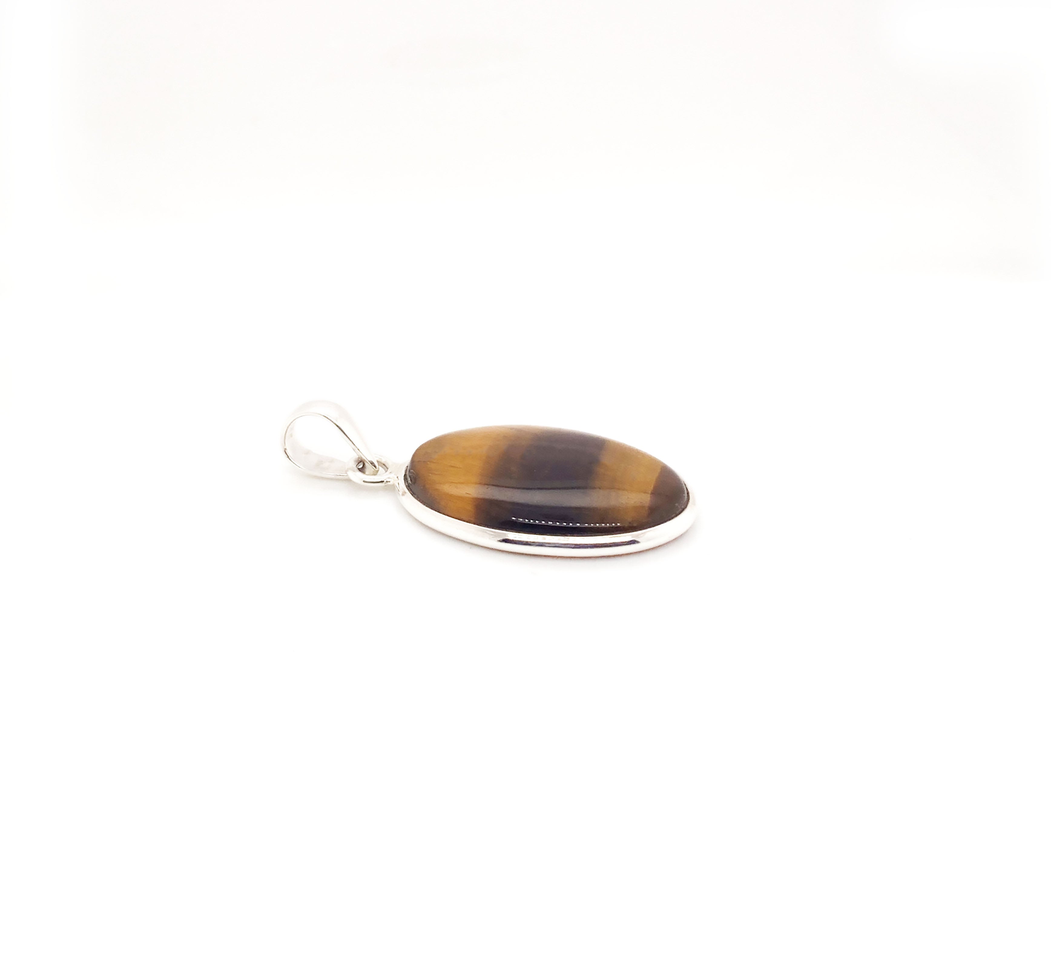 Silver Tiger Eye Pendant