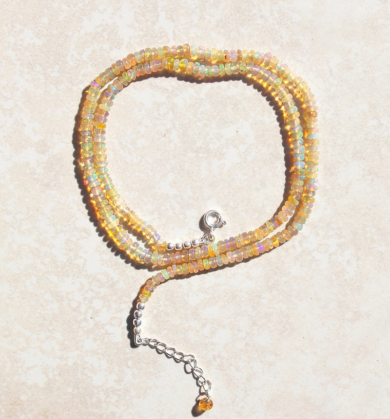 Ethiopian Opal beaded necklace