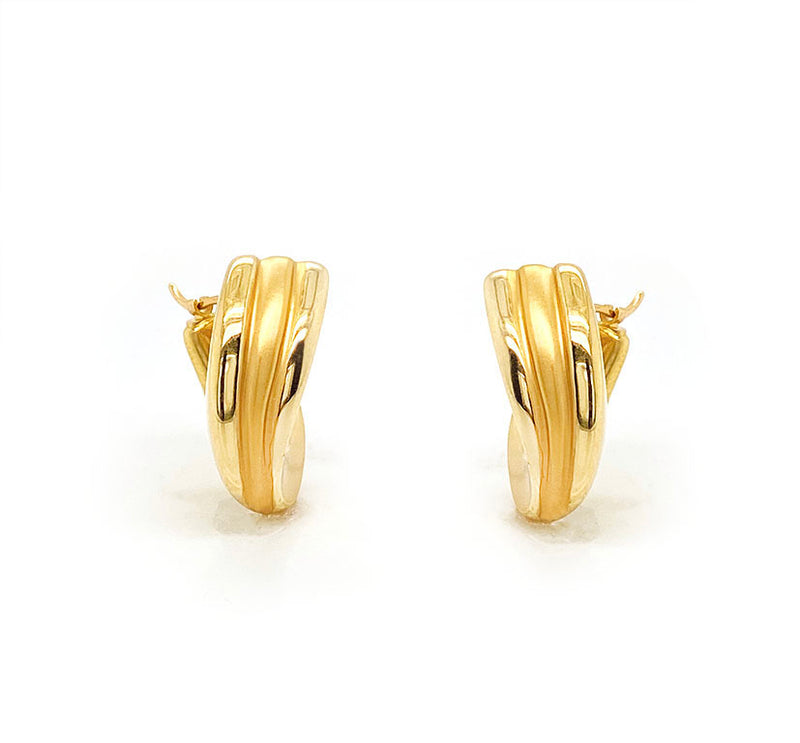 18ct Yellow Gold Clip Earrings