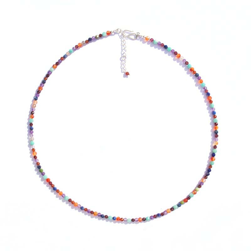 Silver rainbow necklace