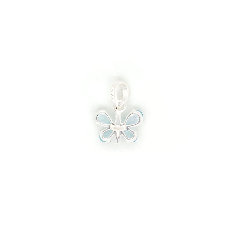 Aquamarine Butterfly Pendant