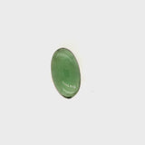 Silver Oval Jade Ring