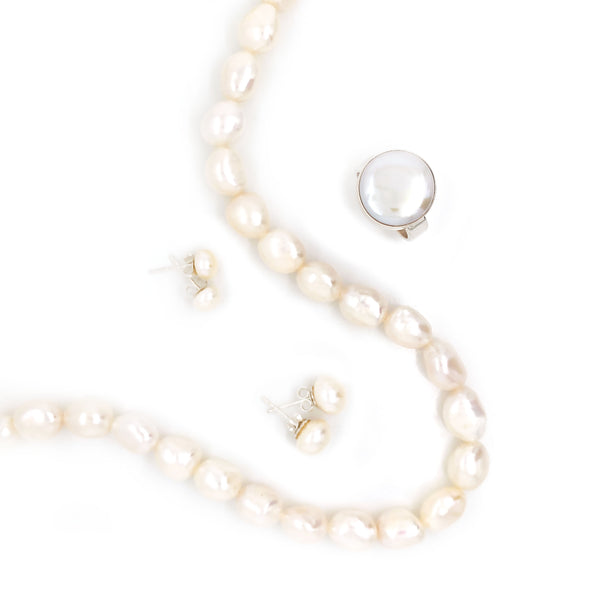 Silver Pearl Ring